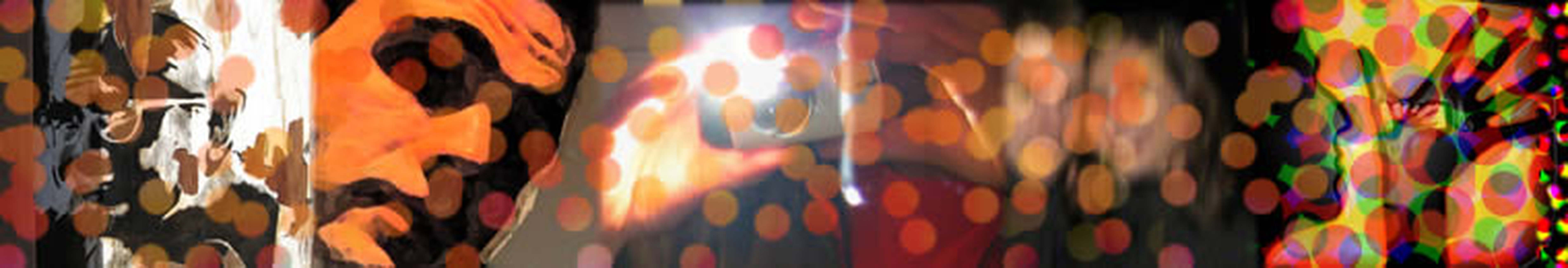 Colourful abstract portrait and lights